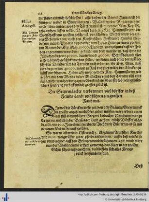 Die Steyermärcker verbrennen viel Dörffer....