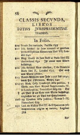 Classis Secunda, Libros Totius Jurisprudentia Tradens.