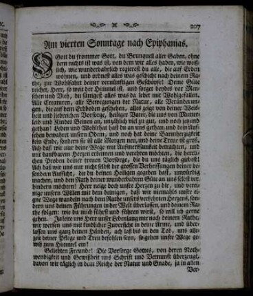 Am vierten Sonntage nach Epiphanias. - Am fünften Sonntage nach Epiphanias.