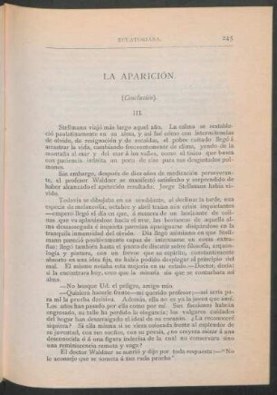 La aparición