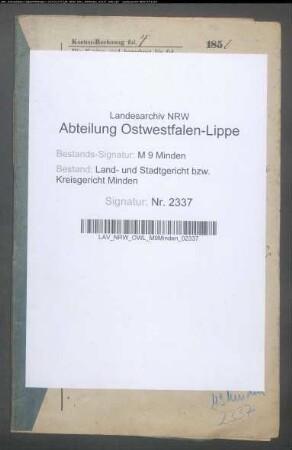 Sonstige: Wolff, Wilhelm Ludwig: