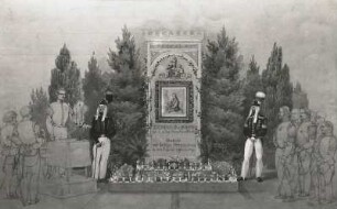 Weihe des Gedenksteins für Leopold von Buch, Professorenkollegium der Freiberger Bergakademie
