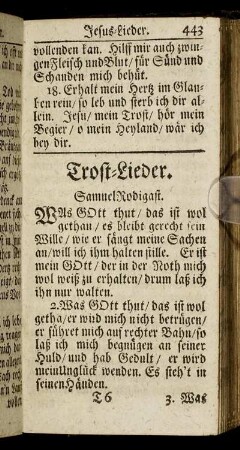 Trost-Lieder.