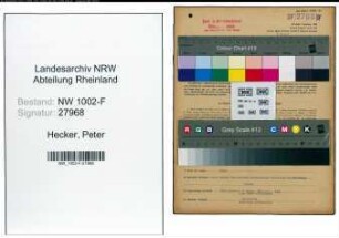 Entnazifizierung Peter Hecker, geb. 11.11.1877 (Landwirt)