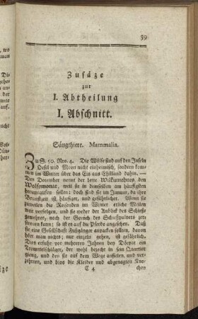 Zusätze zur I. Abtheilung.