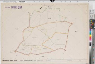 Vellern (Beckum), Umlegung Vellern, Zuteilungskarte Flur 14