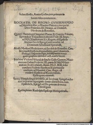 De regno gubernando ad Nicoclem liber