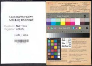 Entnazifizierung Hans Nohl , geb. 03.09.1906 (Geschaeftsfuehrer)