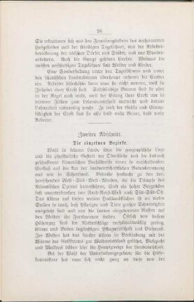 Zweiter Abschnitt. Die einzelnen Bezirke.