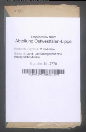 Erblasser: Koppe, Carl Wilhelm: