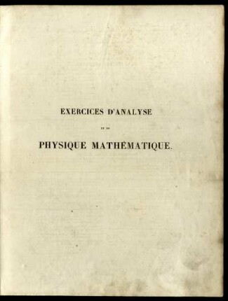 Tome 3: Exercices d'analyse et de physique mathématique. Tome Troisième