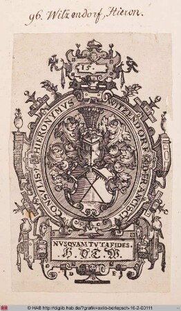 Wappen des Hieronymus Witzendorf