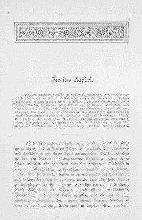 Zweites Kapitel.