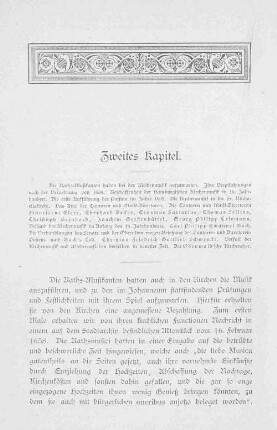 Zweites Kapitel.
