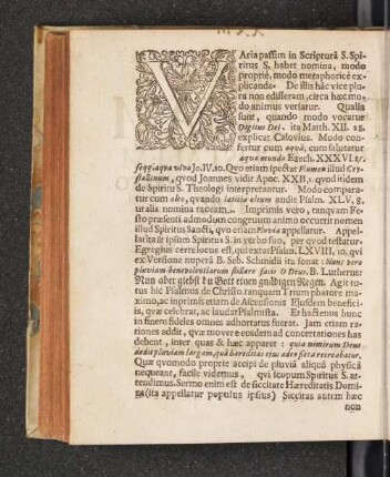Varia paffim in Scriptura S. Spiritus S. habet nomina [...]