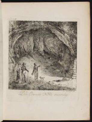 Tab. XVI Die Oswalds Höhle inwendig. - Oswaldhöhle, Wiesenttal-Muggendorf