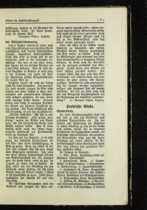 Praktische Winke : Theaterstücke