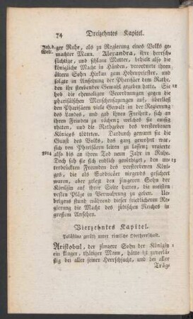 Vierzehntes Kapitel. Palästina geräth unter römische Oberherrschaft