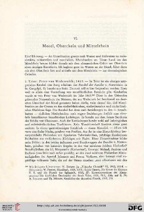 VI. Mosel, Oberrhein und Mittelrhein