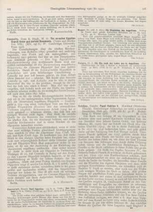 225 [Rezension] Connolly, R. Hugh, The so-called Egyptian Church Order and derived Documents