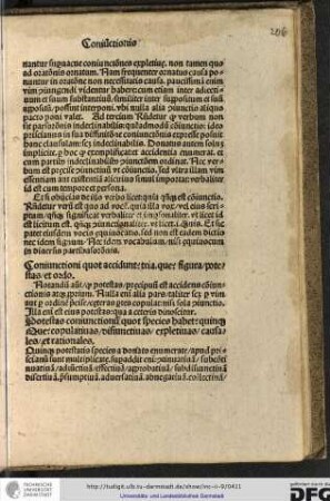 Coniunctioni quot accidunt tria que: figura, potestas et ordo.