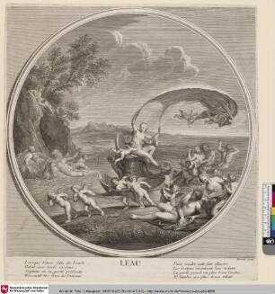 LEAU [Wasser. Die Flussgötter und Venus auf dem Meere]