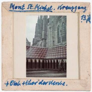 Mont-Saint-Michel: Kreuzgang (Foto 1941)