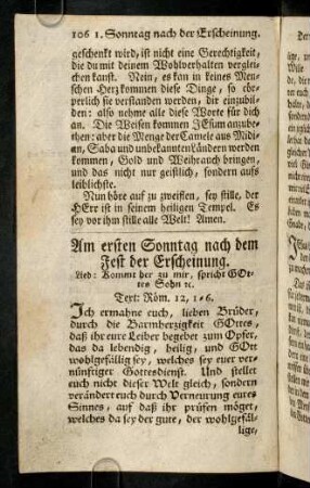106-117, Am ersten Sonntag nach dem Fest der ...