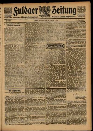 Ausgabe vom Dienstag, den 06. Oktober 1903.