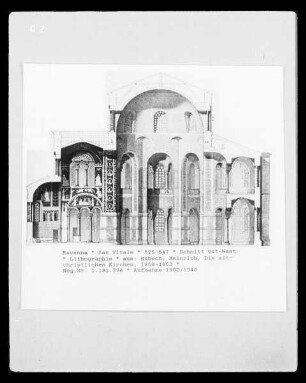San Vitale in Ravenna - Schnitt Ost-West