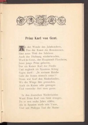 Prinz Karl von Gent.