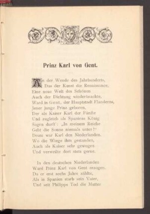 Prinz Karl von Gent.