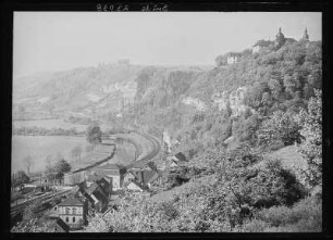 Dornburg. Blick auf Dornburg