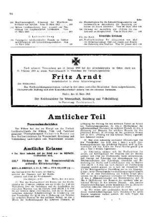 [Todesanzeige Fritz Arndt]
