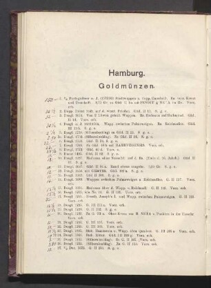 Hamburg. Goldmünzen