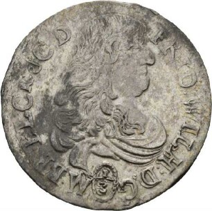 Dritteltaler des Kurfürsten Friedrich Wilhelm von Brandenburg, 1671