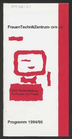 Programmflyer des FrauenTechnikZentrum Hamburg: Programm 1994/95