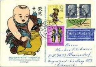 Postkarte zur Solidarität mit Vietnam