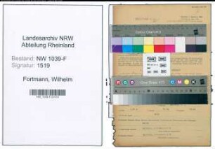 Entnazifizierung Wilhelm Fortmann , geb. 01.11.1899 (Pumpenmaschinist)