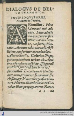 De bello Germanico dialogus