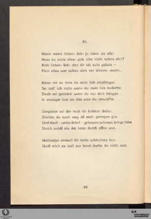 XL: Nimm meine lieben · lieb · ja nimm sie alle!