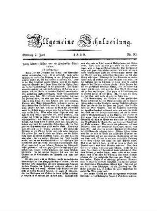 Ignaz Theodor Scherr und die Zürcherische Schulreform : (Fortsetzung)