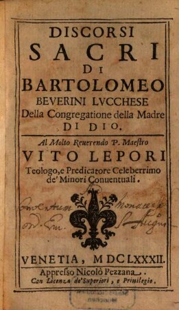 Discorsi sacri