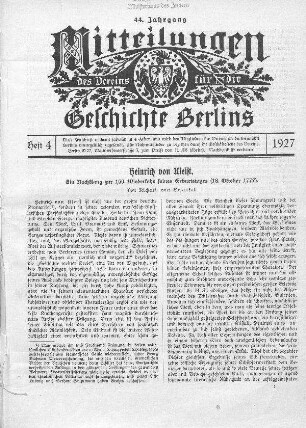 Heinrich von Kleist