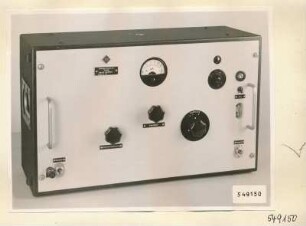 Anzeige-Verstärker Typ. Nr. 06.91003.1, Frontseite, Foto 1954