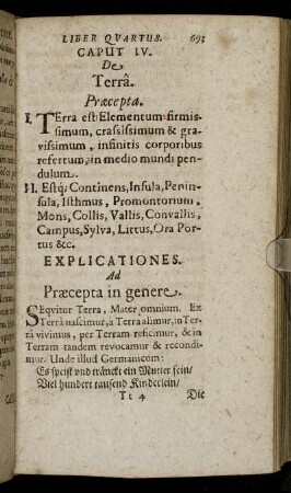 Caput IV. De Terra.