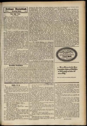 Zweite Ausgabe vom Montag, den 17. März 1913.