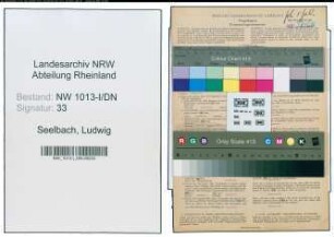 Entnazifizierung Ludwig Seelbach , geb. 10.06.1900 (Kaufmann)