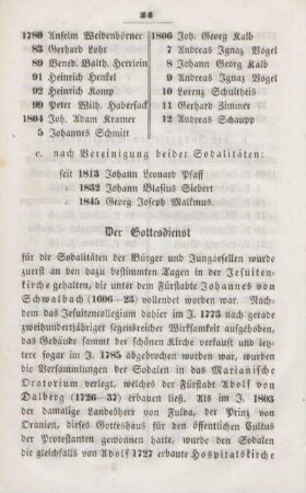 Der Gottesdienst