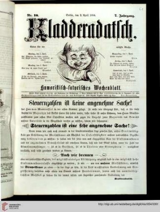 Hefte 16-20, April 1854